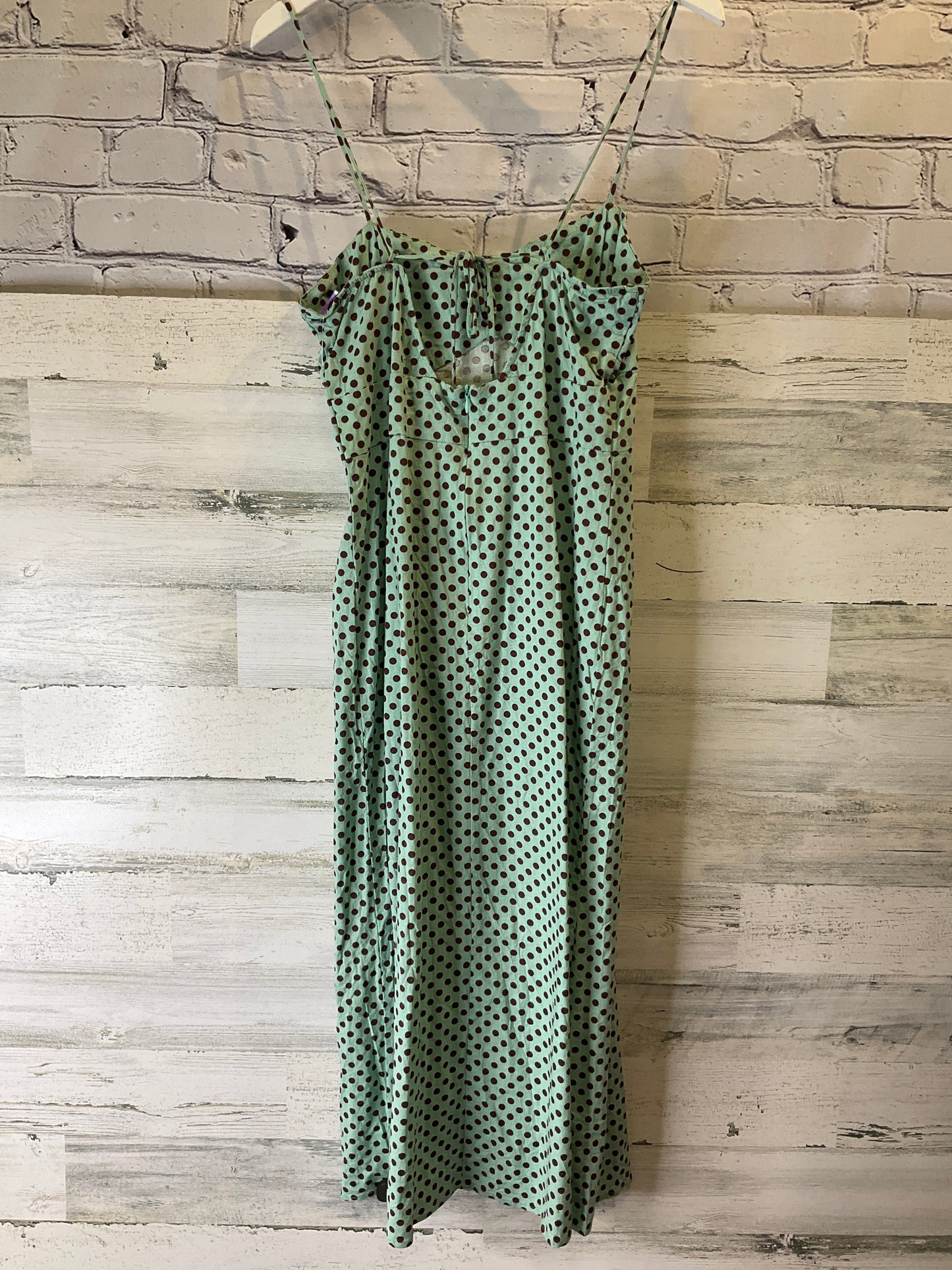 Green Dress Casual Midi Zara, Size L