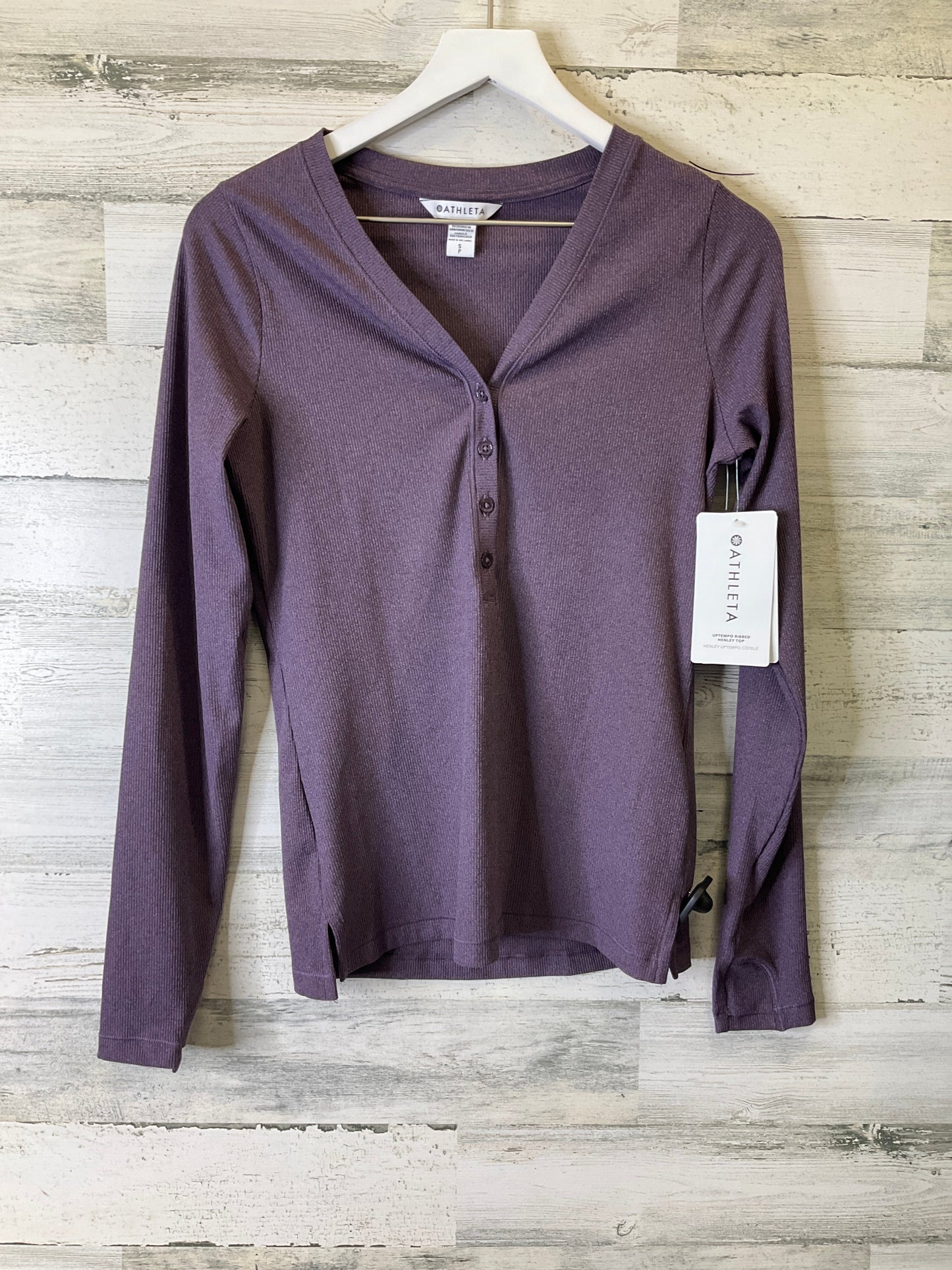 Purple Top Long Sleeve Athleta, Size S