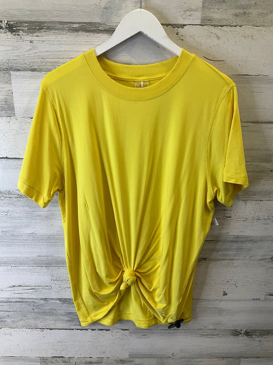 Yellow Top Short Sleeve Calia, Size L