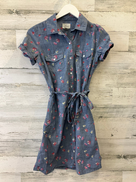 Blue Denim Tunic Short Sleeve Levis, Size Xs