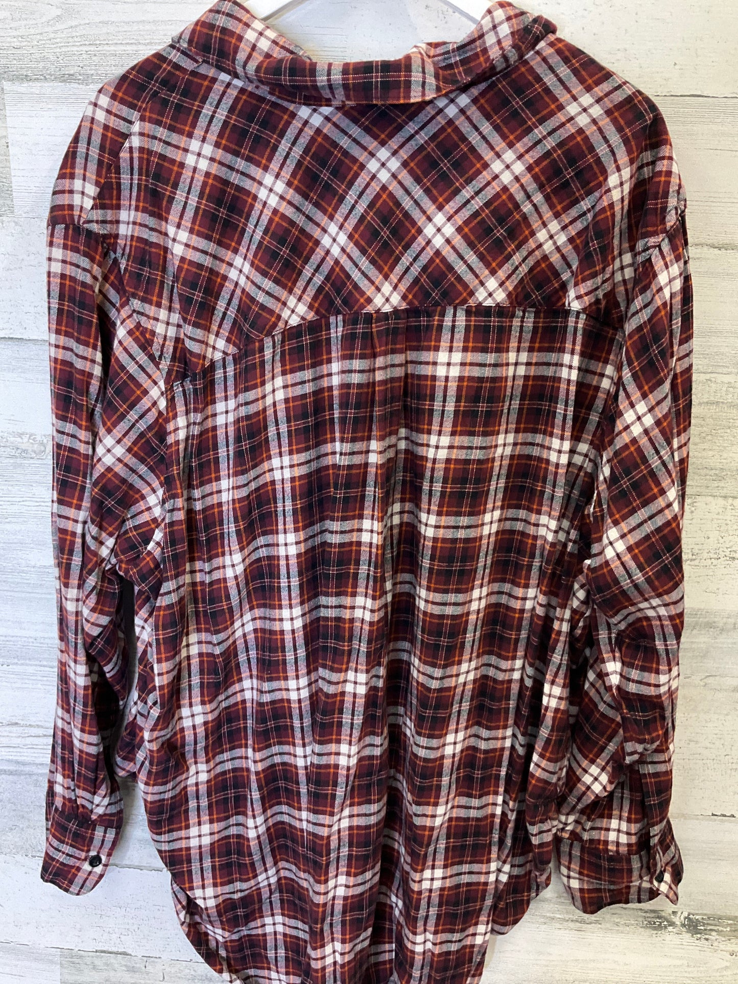 Red Top Long Sleeve Lane Bryant, Size 4x