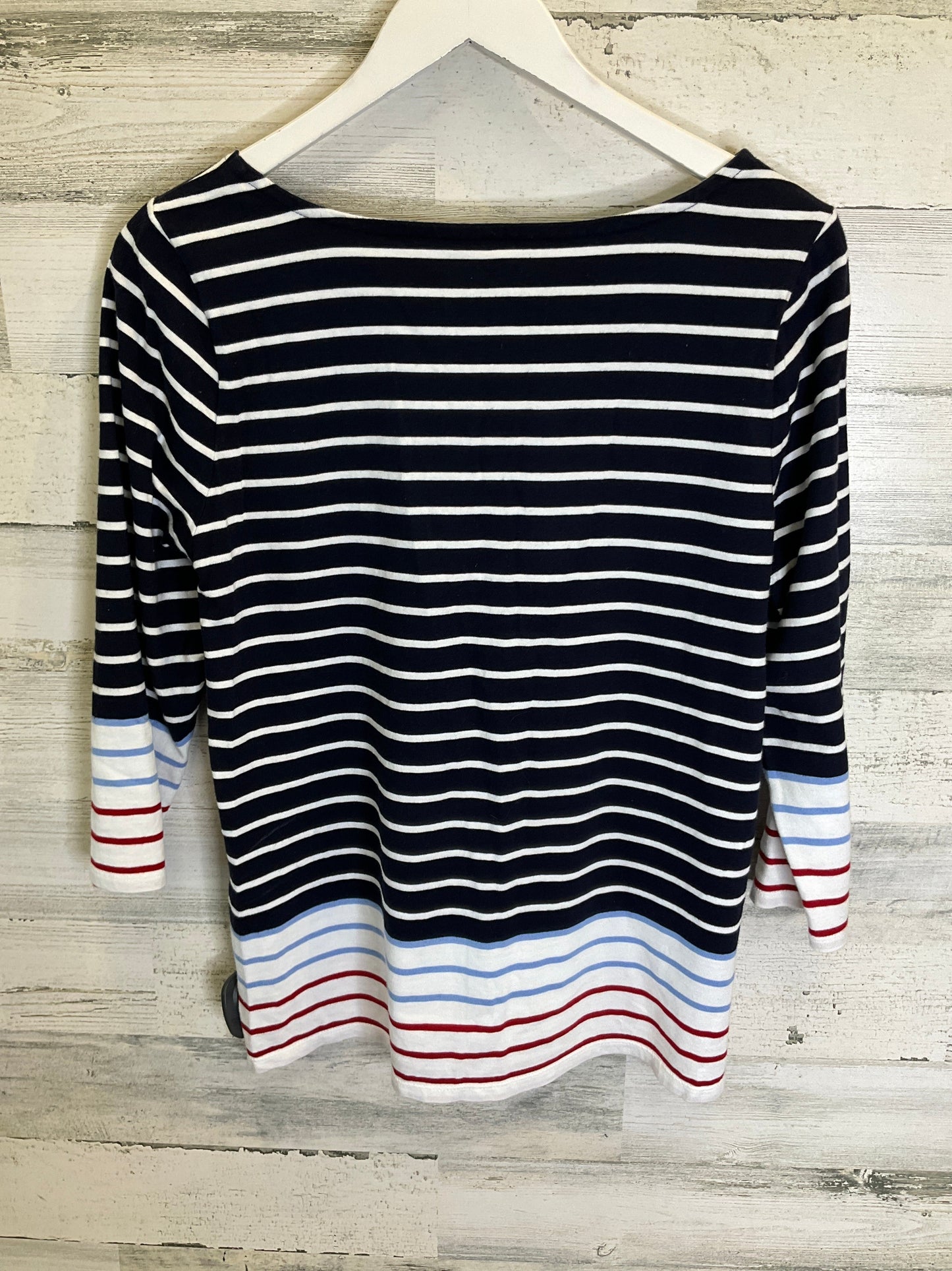 Navy Top 3/4 Sleeve Talbots, Size M