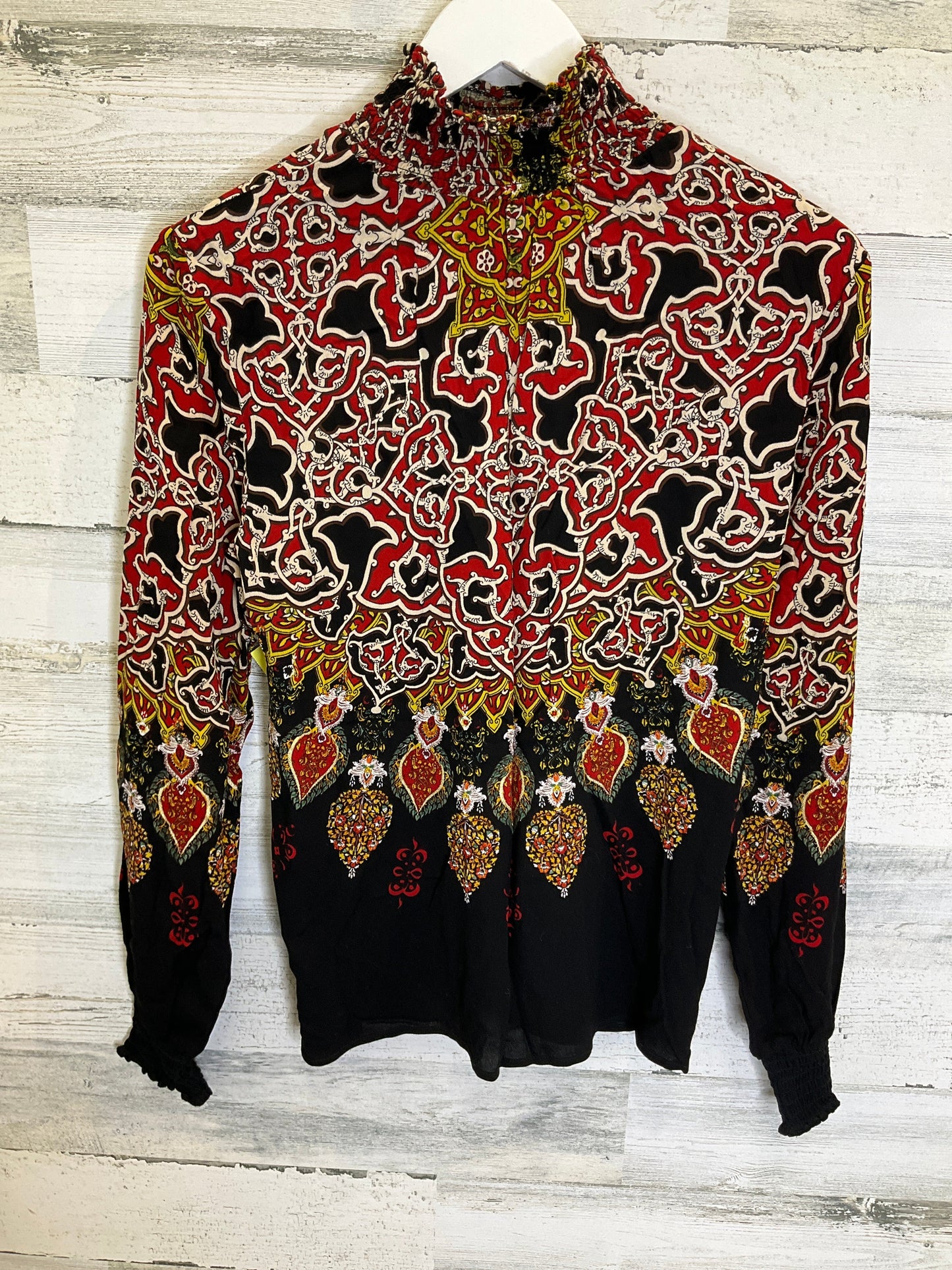 Black & Red Top Long Sleeve Desigual, Size S