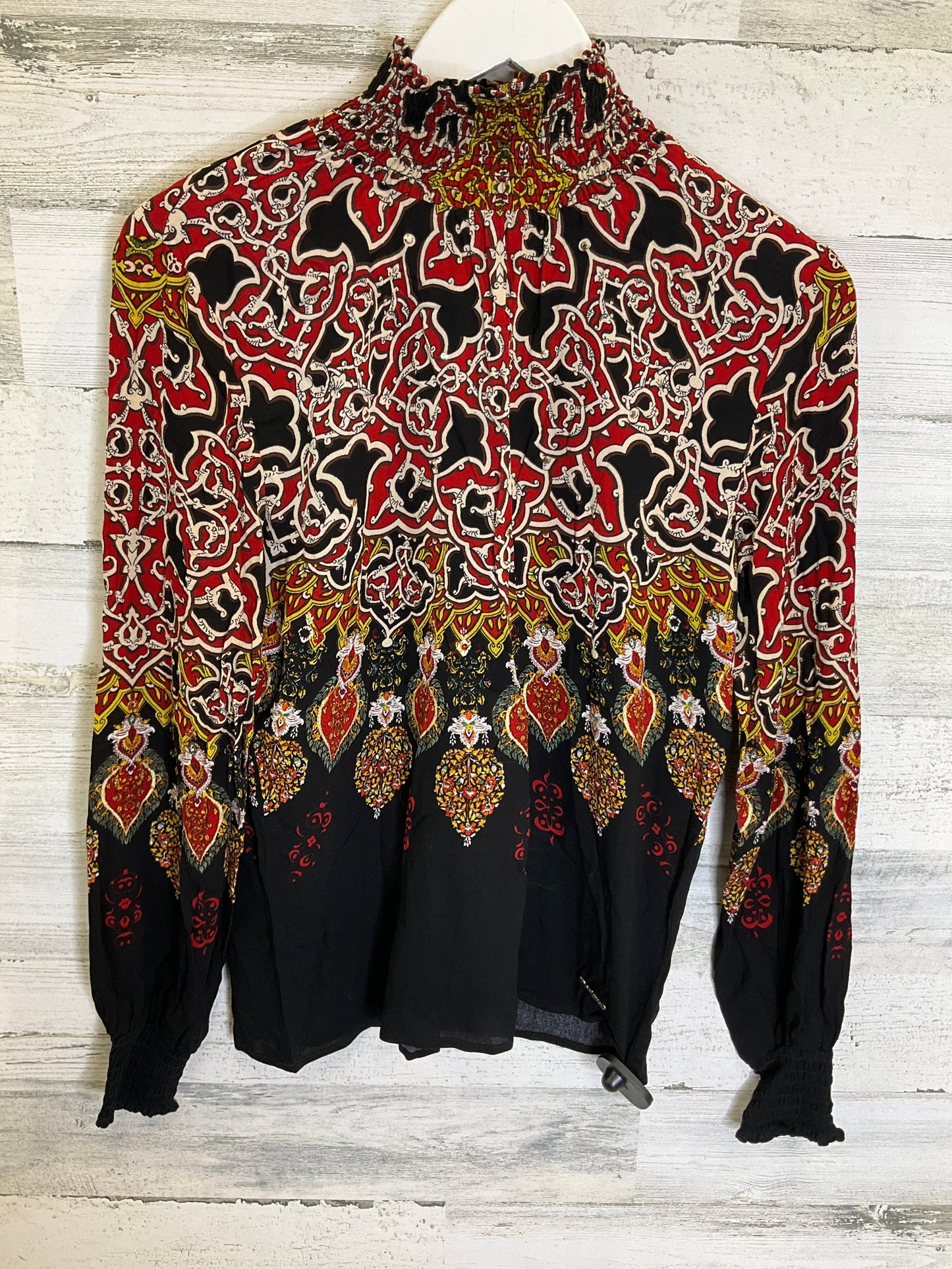 Black & Red Top Long Sleeve Desigual, Size S