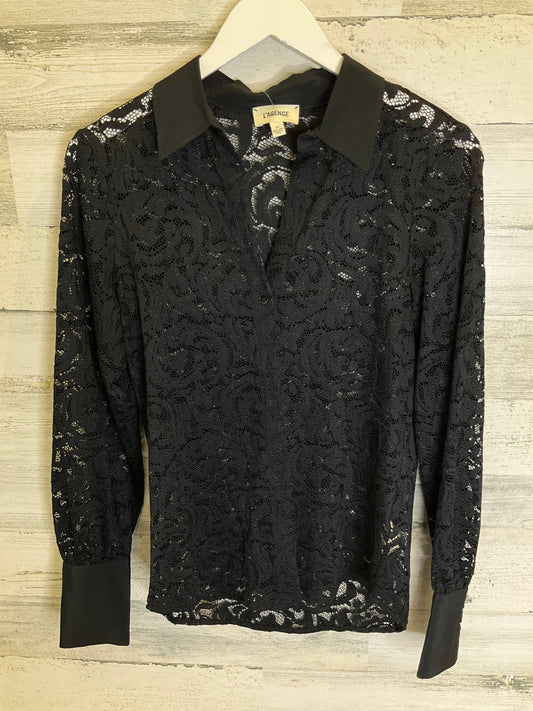 Black Top Long Sleeve L Agence, Size S