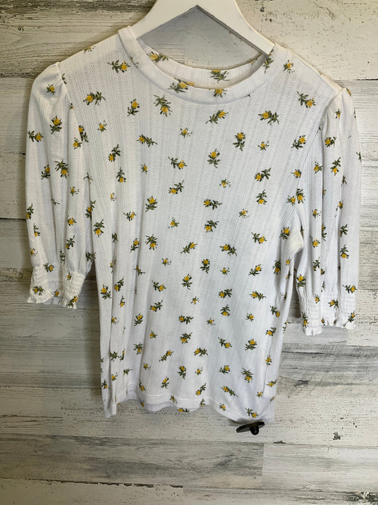 White Top Short Sleeve Lucky Brand, Size M