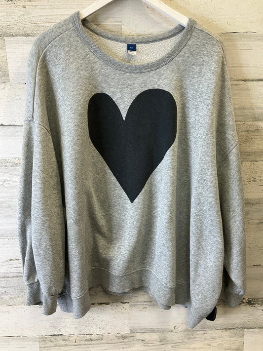 Grey Sweatshirt Crewneck Old Navy, Size 4x