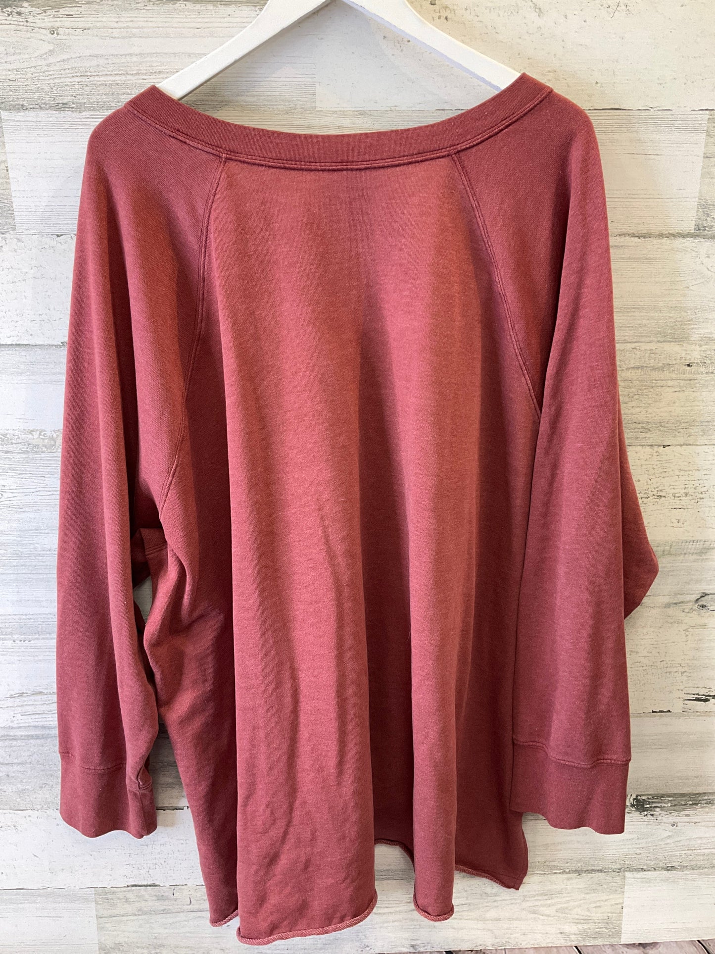 Red Sweatshirt Crewneck Terra & Sky, Size 4x