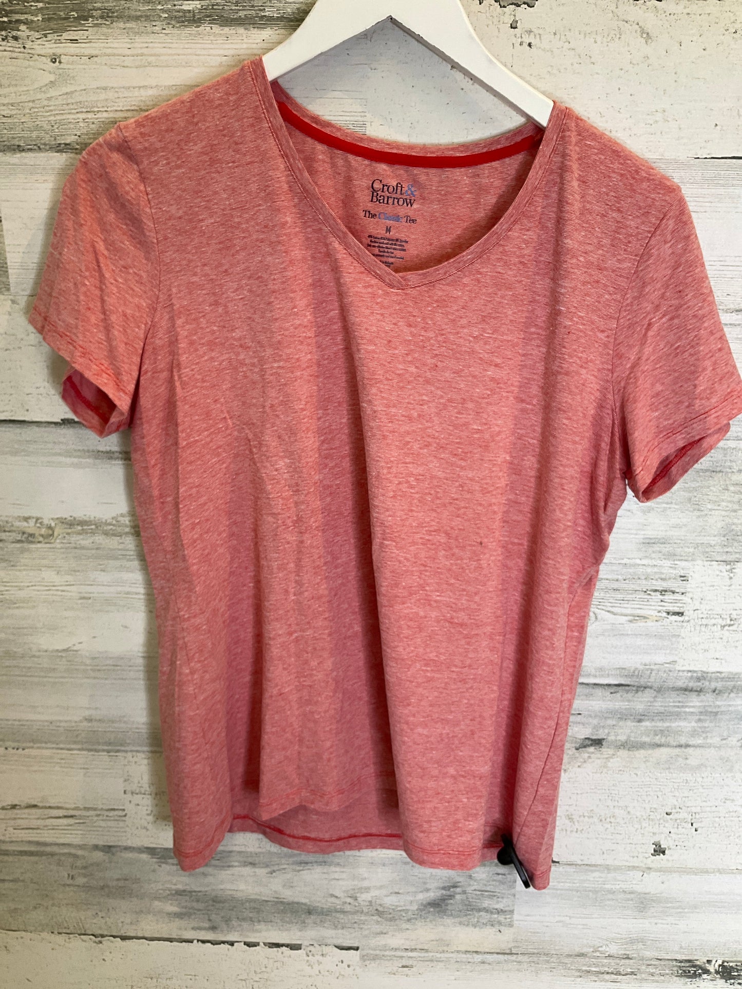 Red Top Short Sleeve Croft And Barrow, Size M