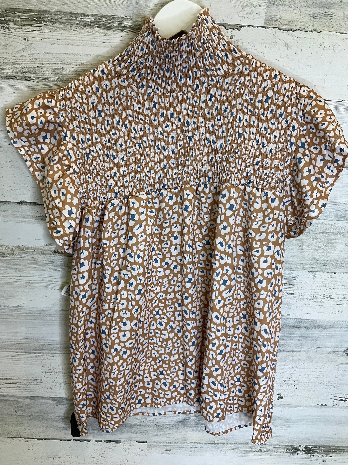 Beige Top Short Sleeve Cme, Size L