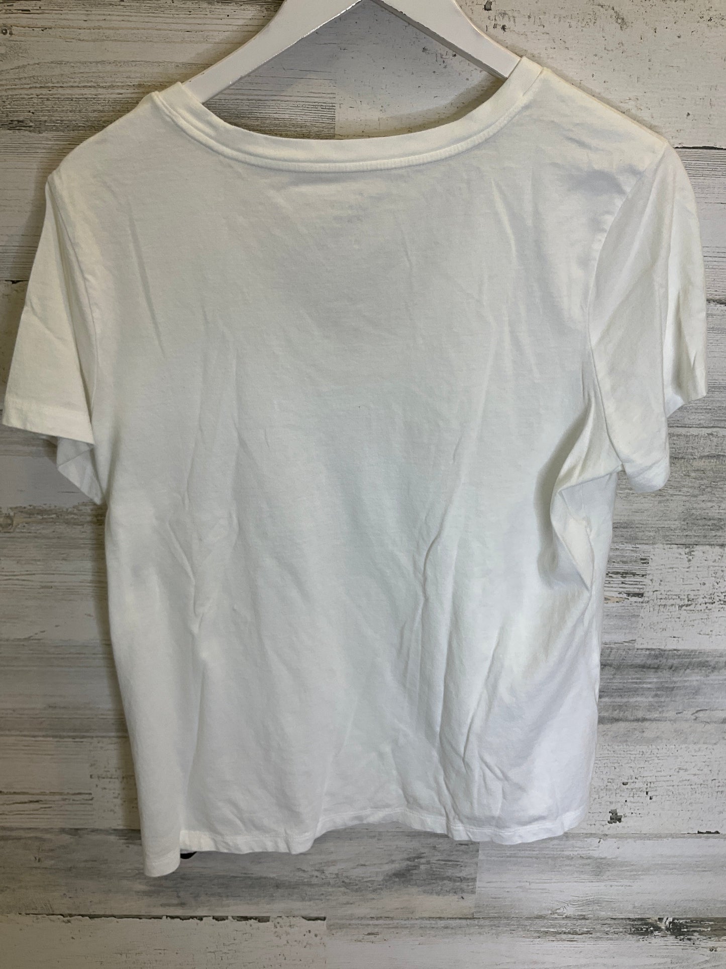White Top Short Sleeve Basic A New Day, Size Xl