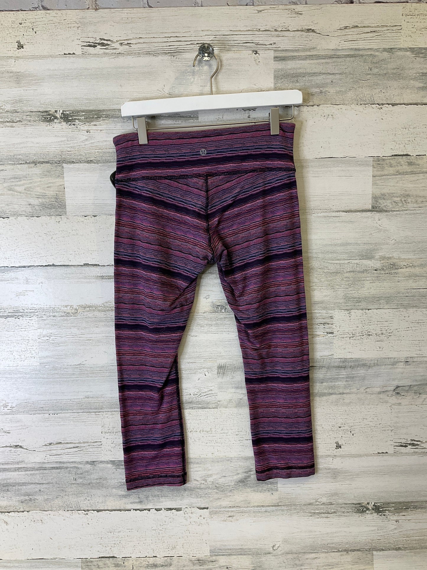 Athletic Capris By Lululemon In Purple, Size: 8