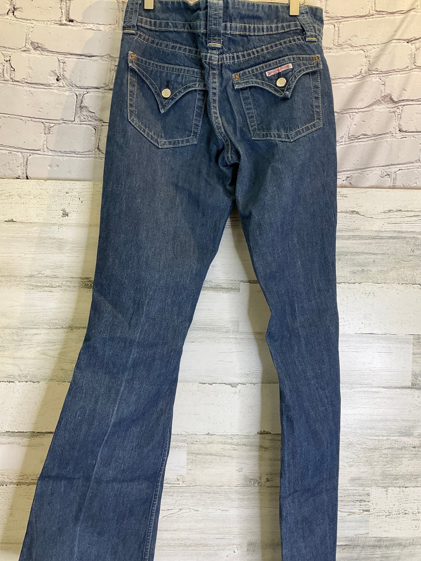 Blue Denim Jeans Flared Hudson, Size 14