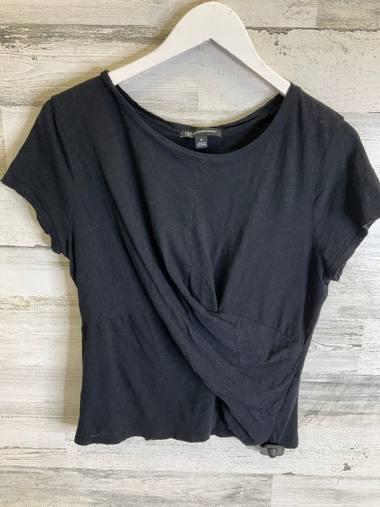 Top Short Sleeve By Inc In Black, Size: M