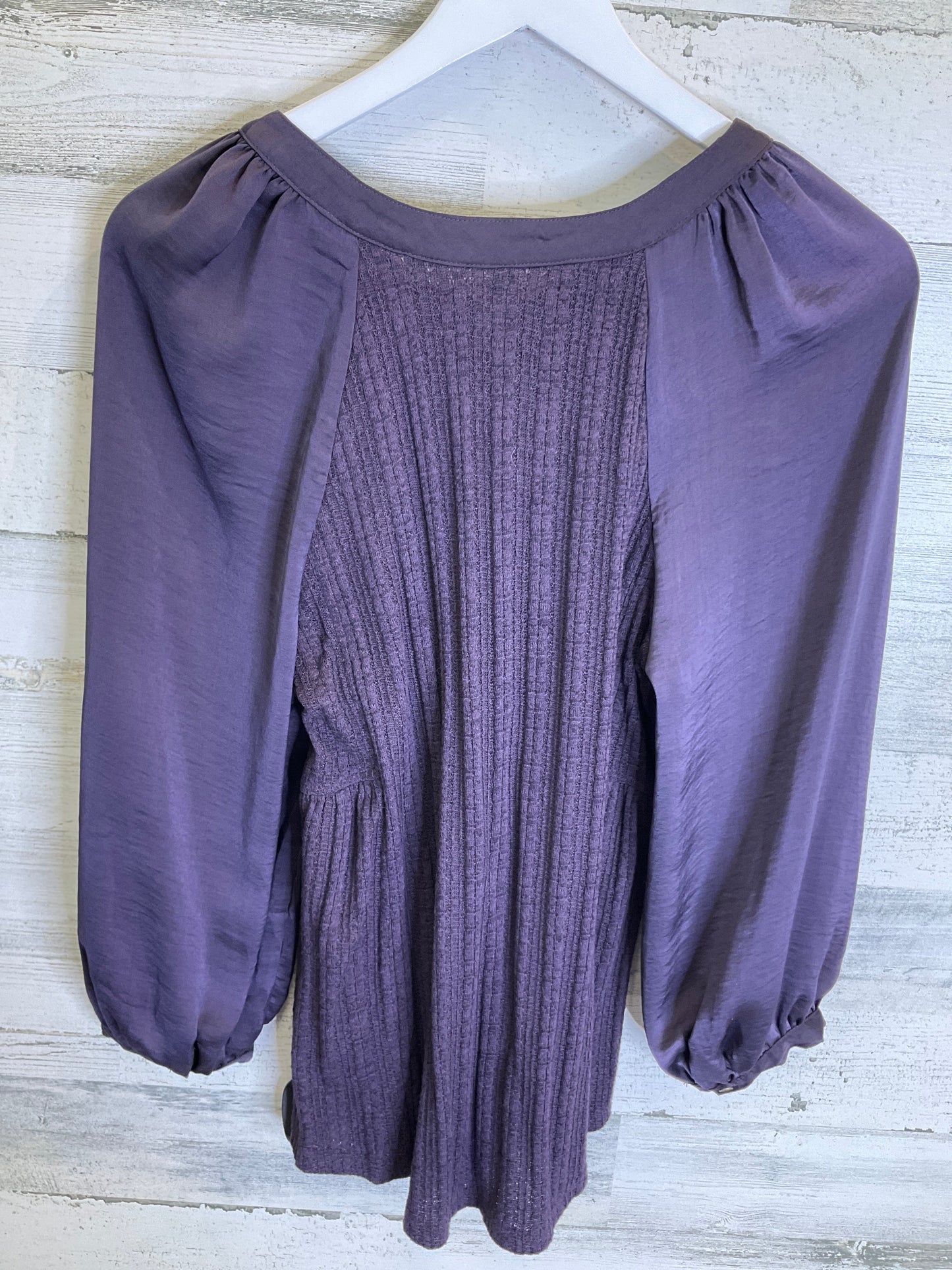 Top Long Sleeve By Anthropologie In Purple, Size: M