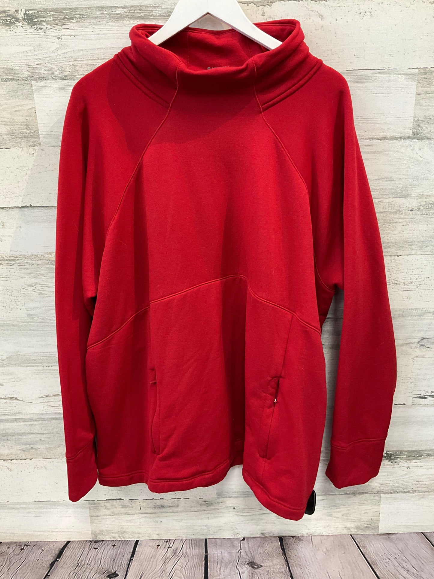 Sweatshirt Collar By Athleta In Red, Size: 3x