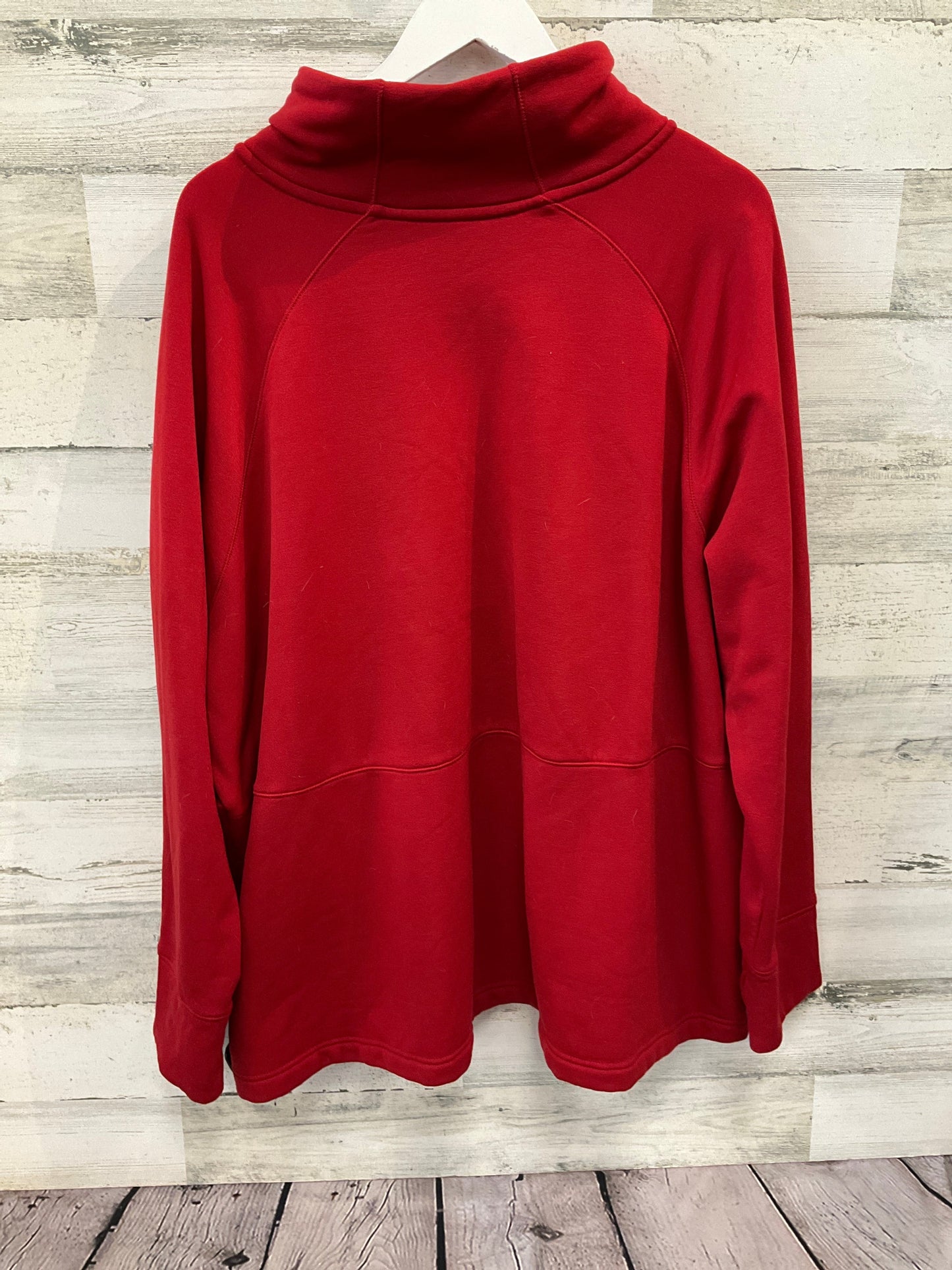 Sweatshirt Collar By Athleta In Red, Size: 3x