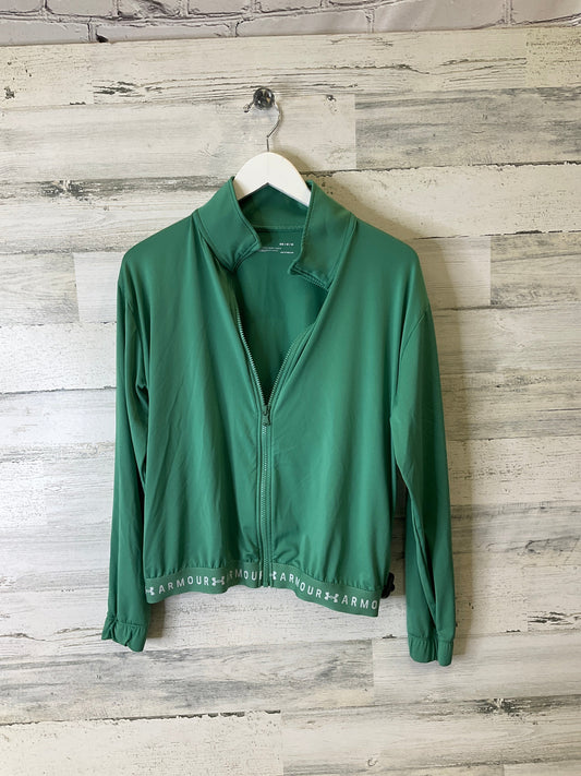 Athletic Jacket By Under Armour In Green, Size: M