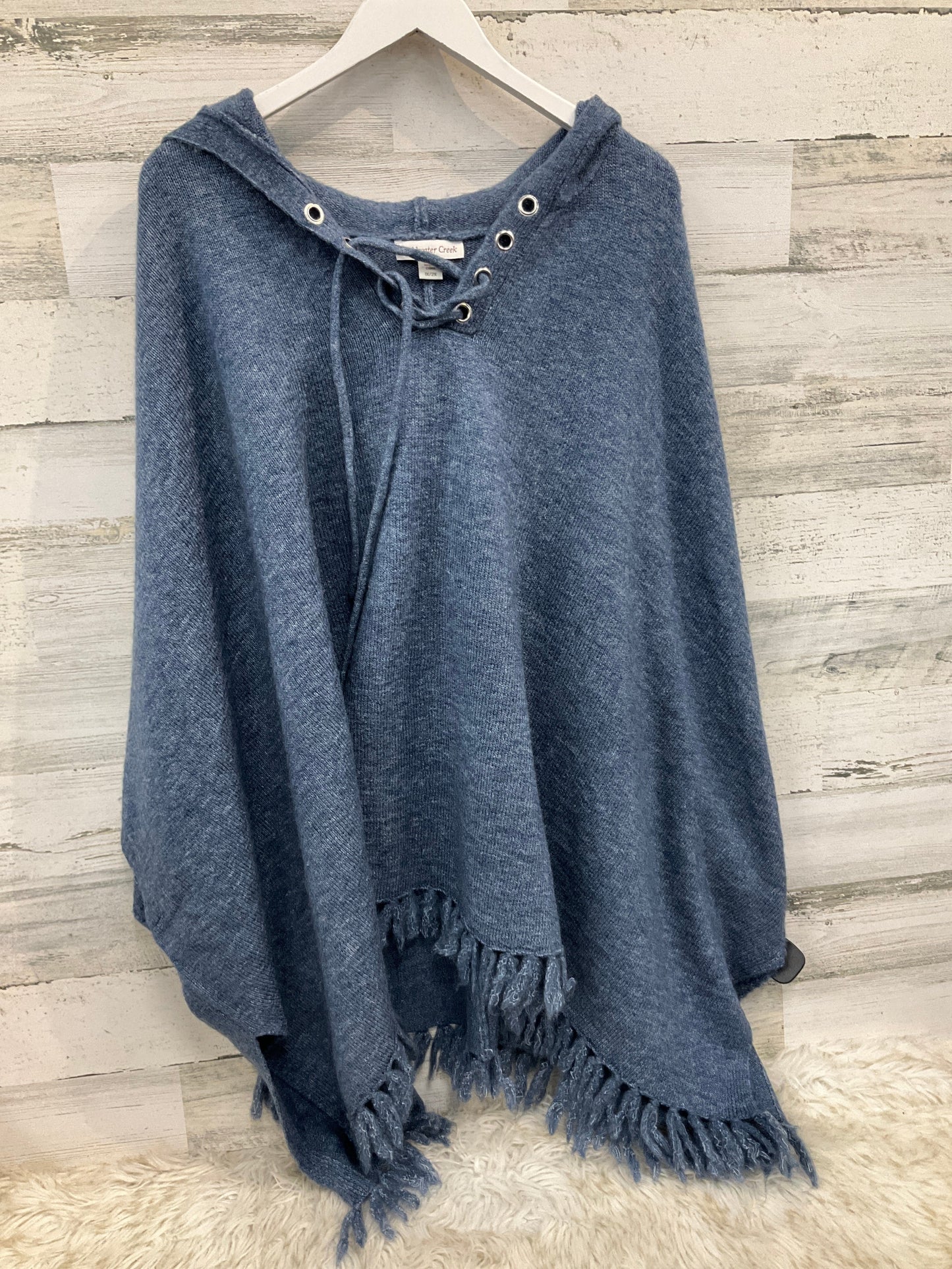 Poncho By Coldwater Creek In Blue, Size: 2x