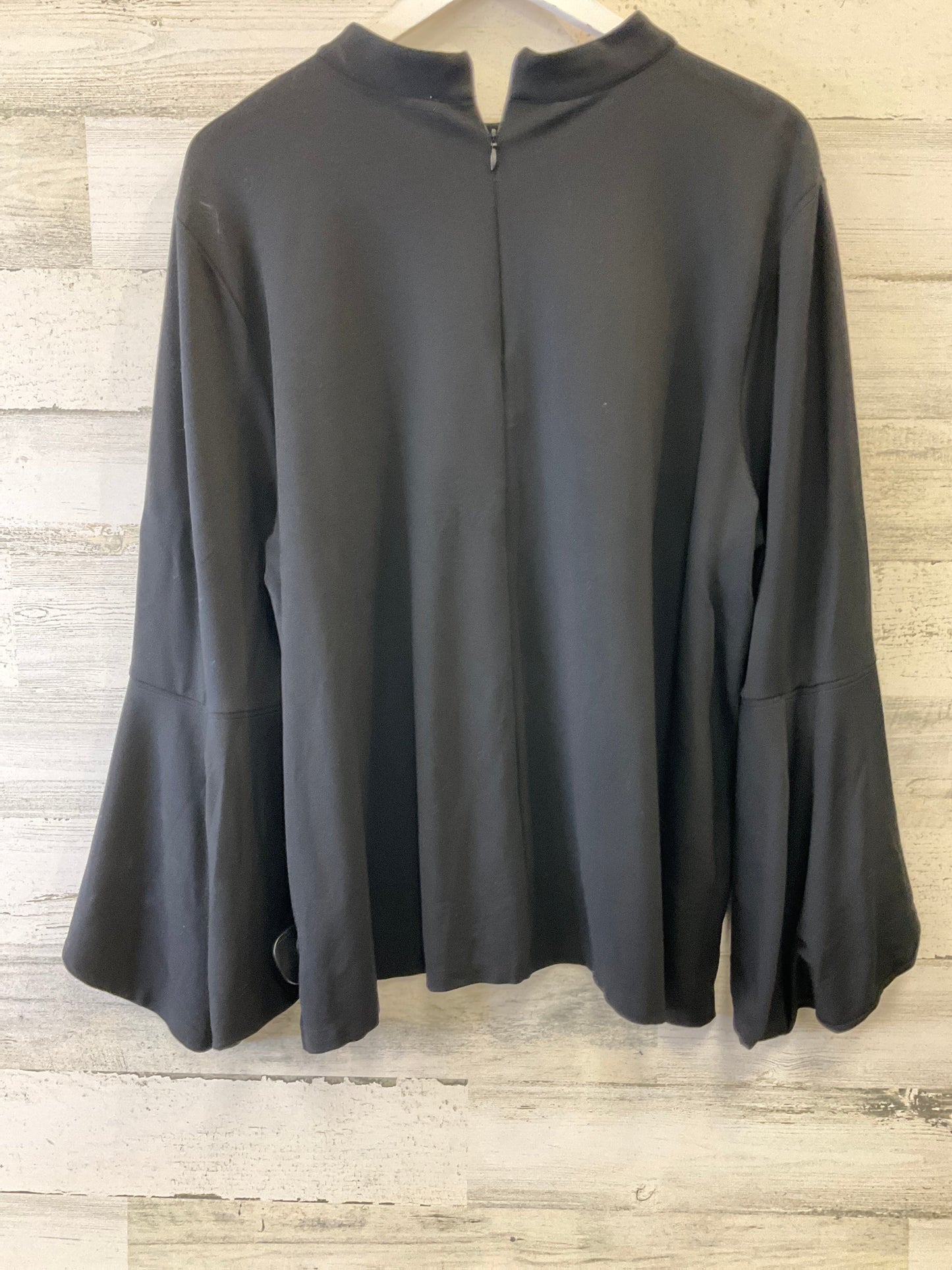 Top Long Sleeve By Chicos In Black, Size: Xxl