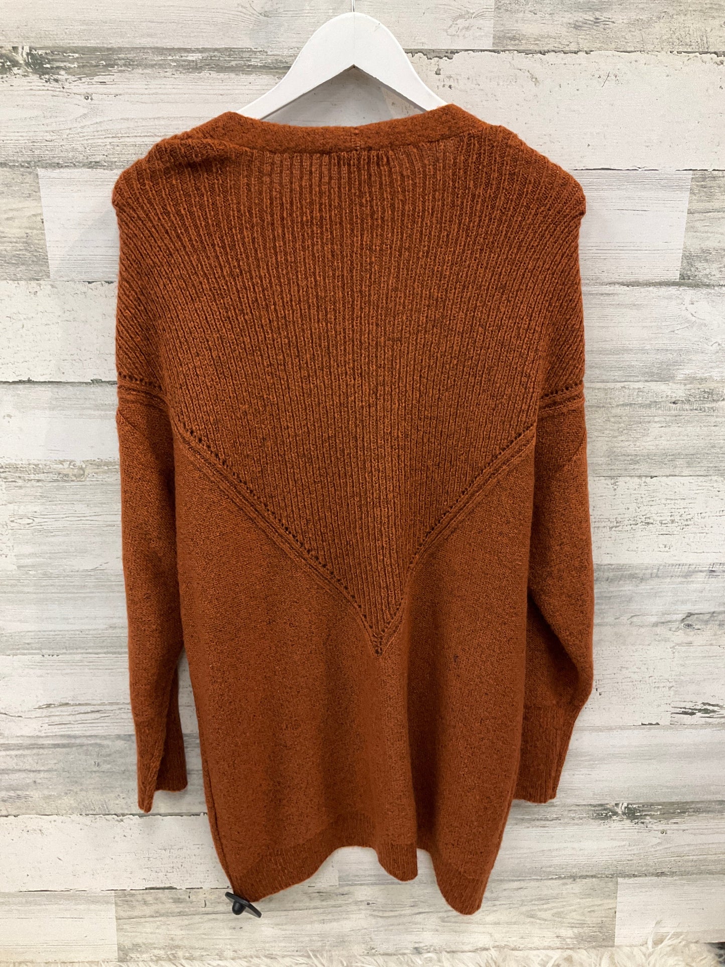 Sweater Cardigan By Christopher And Banks In Orange, Size: S