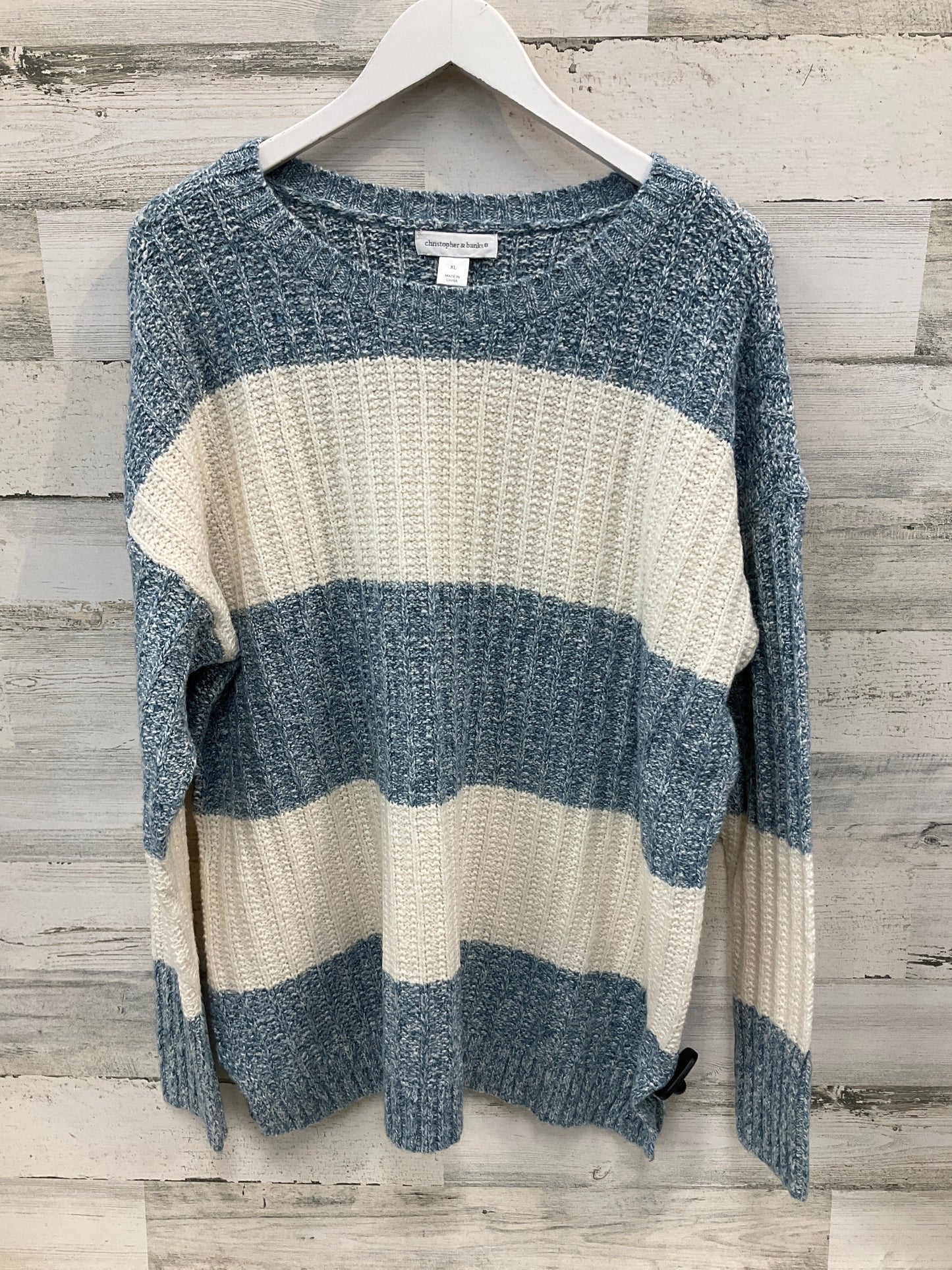 Sweater By Christopher And Banks In Aqua, Size: Xl