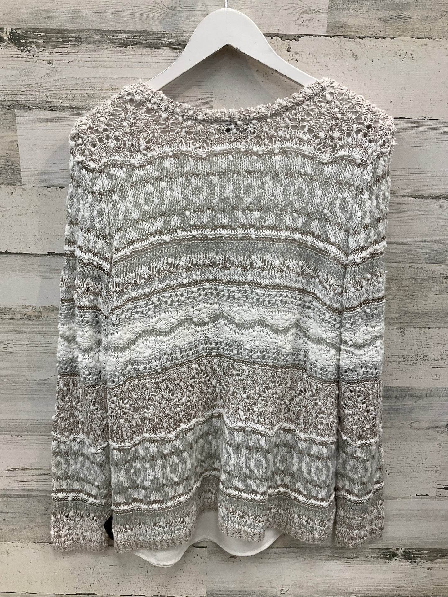 Sweater By Christopher And Banks In Cream, Size: L