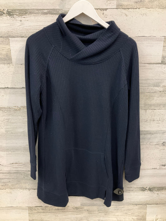 Tunic Long Sleeve By Christopher And Banks In Navy, Size: L