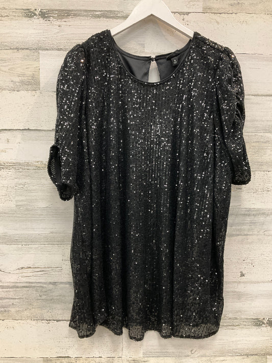 Blouse Short Sleeve By Torrid In Black, Size: 3x