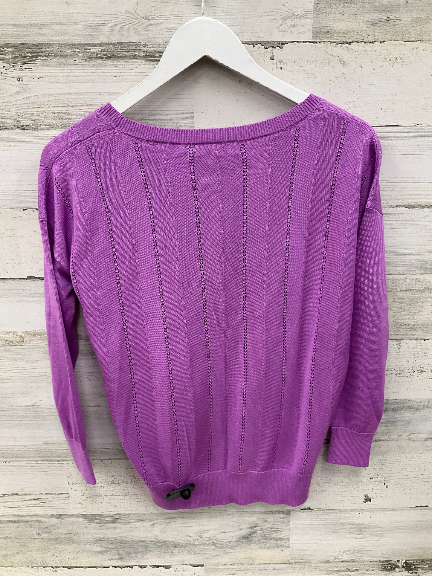 Top Long Sleeve By Banana Republic In Purple, Size: Xs