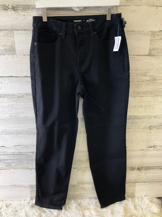 Jeans Straight By Old Navy In Black, Size: 8