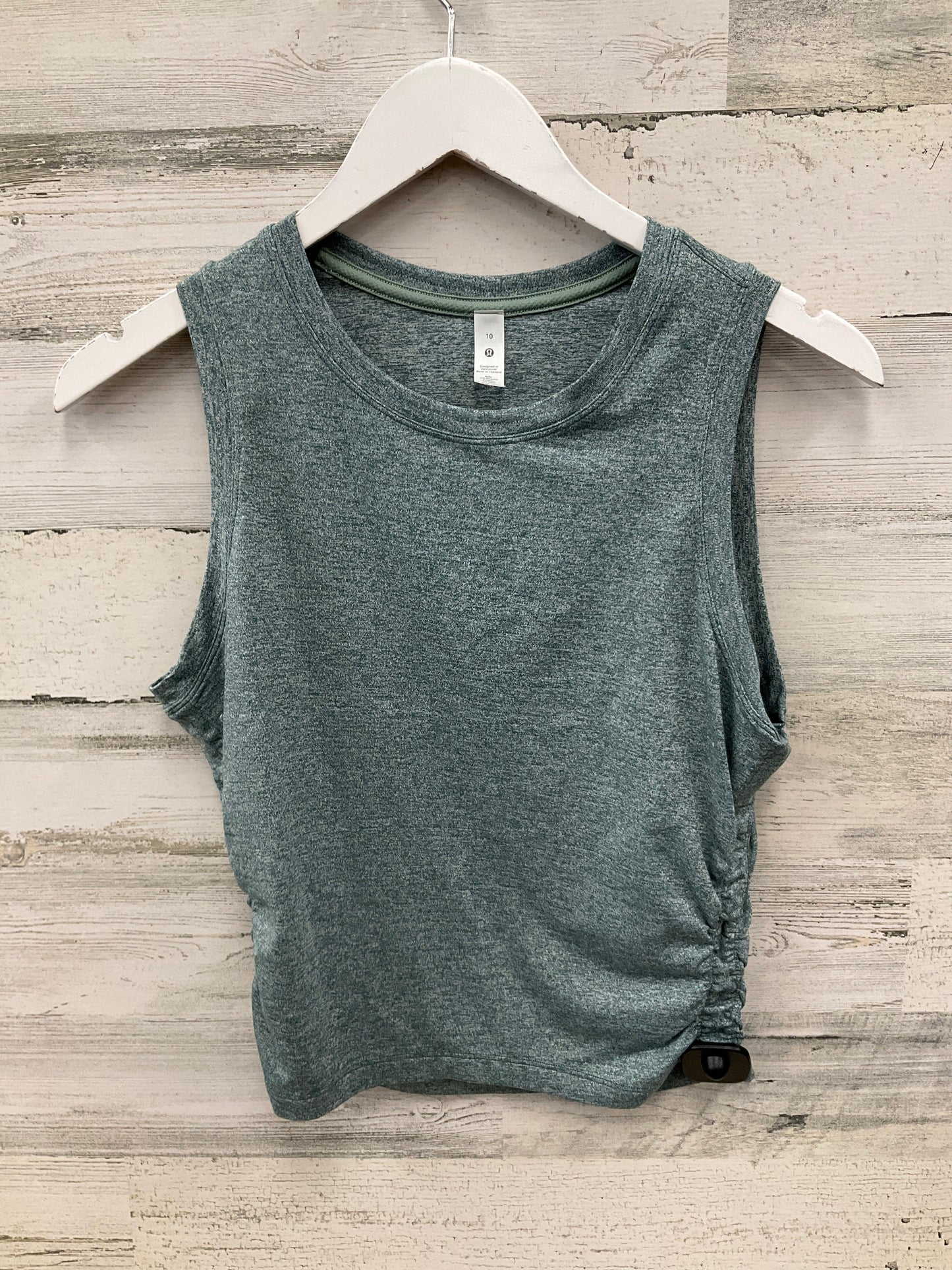 Athletic Tank Top By Lululemon In Green, Size: 10