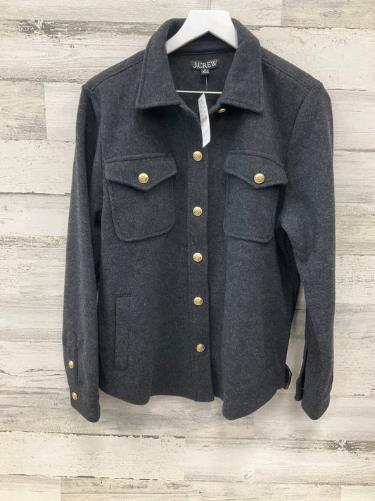 Jacket Shirt By J. Crew In Grey, Size: M