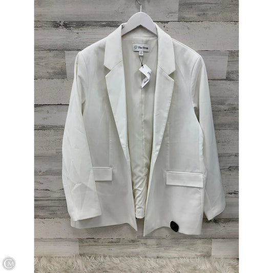 Blazer By Clothes Mentor In White, Size: 2x