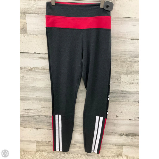 Athletic Leggings By Pink In Black & Red, Size: M