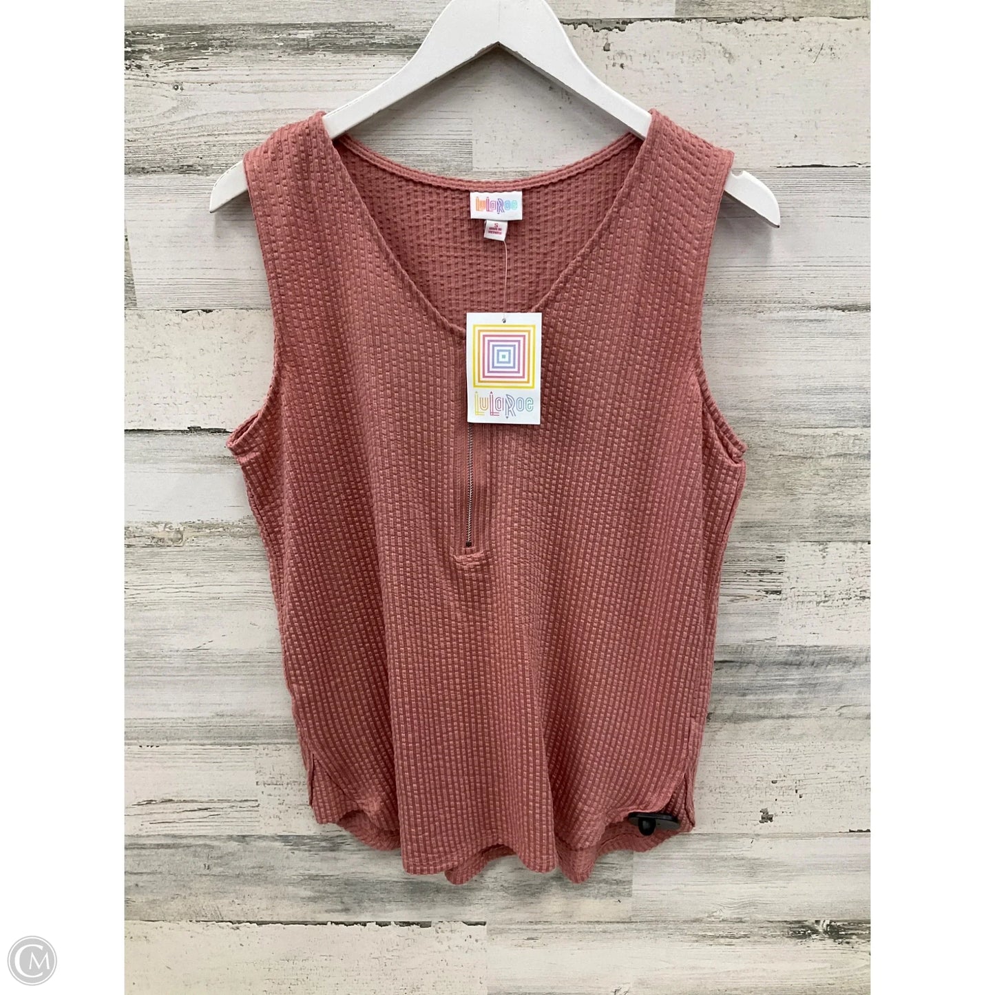 Top Sleeveless By Lularoe In Pink, Size: S