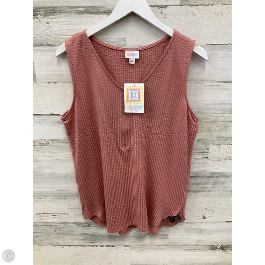 Top Sleeveless By Lularoe In Pink, Size: S