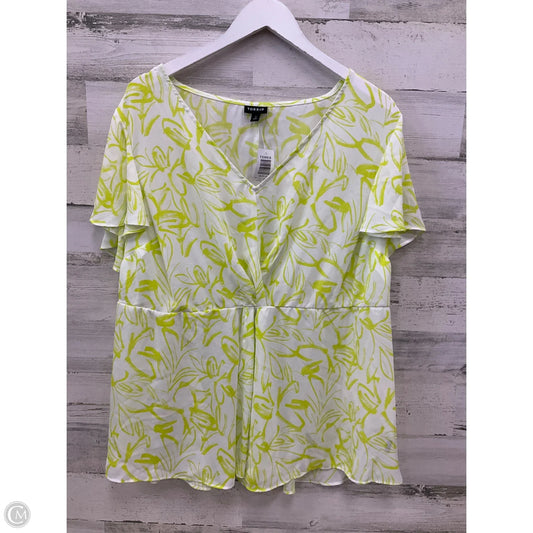 Top Short Sleeve By Torrid In Green, Size: 2x