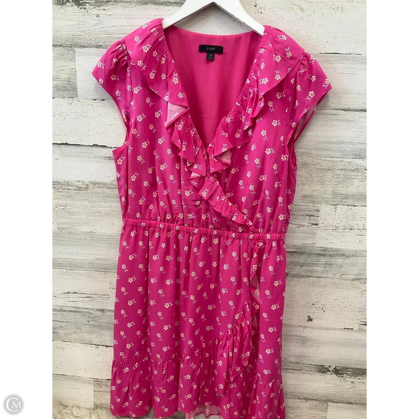 Dress Casual Midi By J. Crew In Pink, Size: M