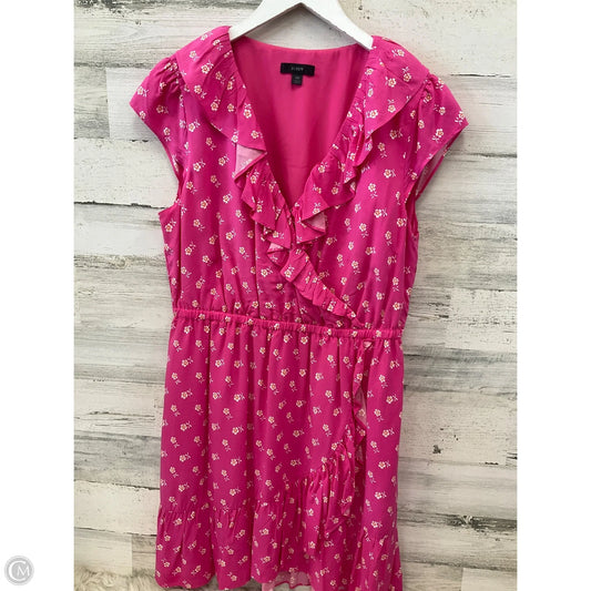 Dress Casual Midi By J. Crew In Pink, Size: M