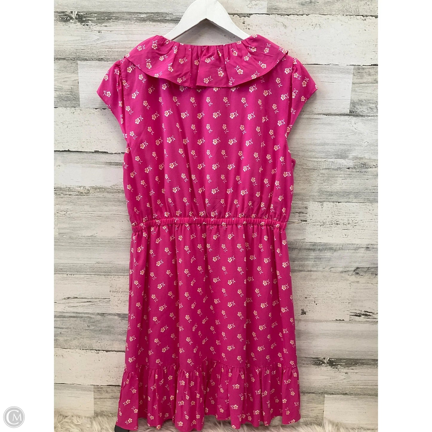 Dress Casual Midi By J. Crew In Pink, Size: M