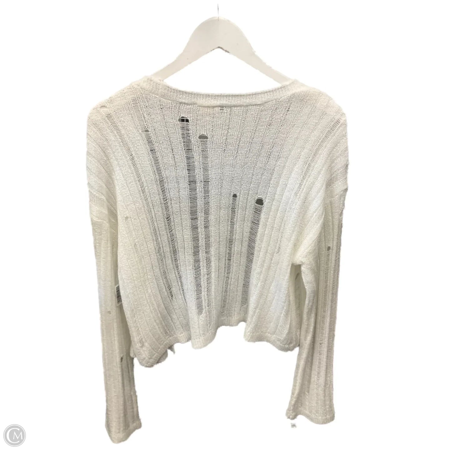 Cardigan By Hem & Thread In White, Size: M