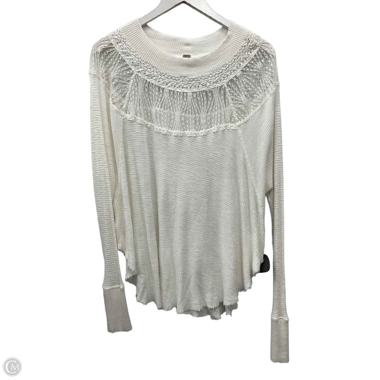 Top Long Sleeve By Free People In Cream, Size: S