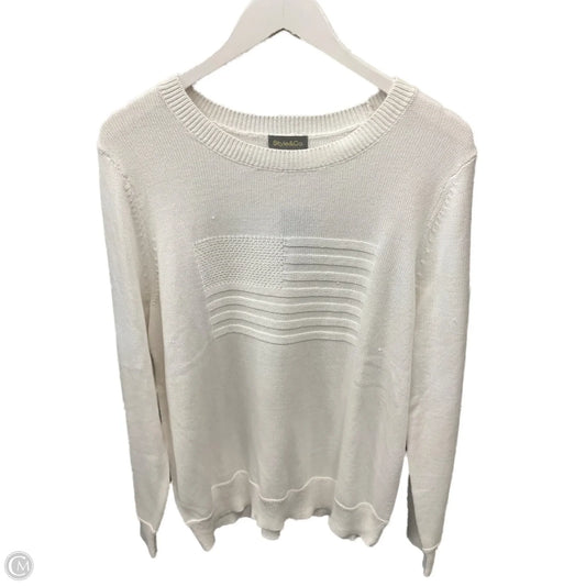 Sweater By Style And Company In White, Size: Xxl
