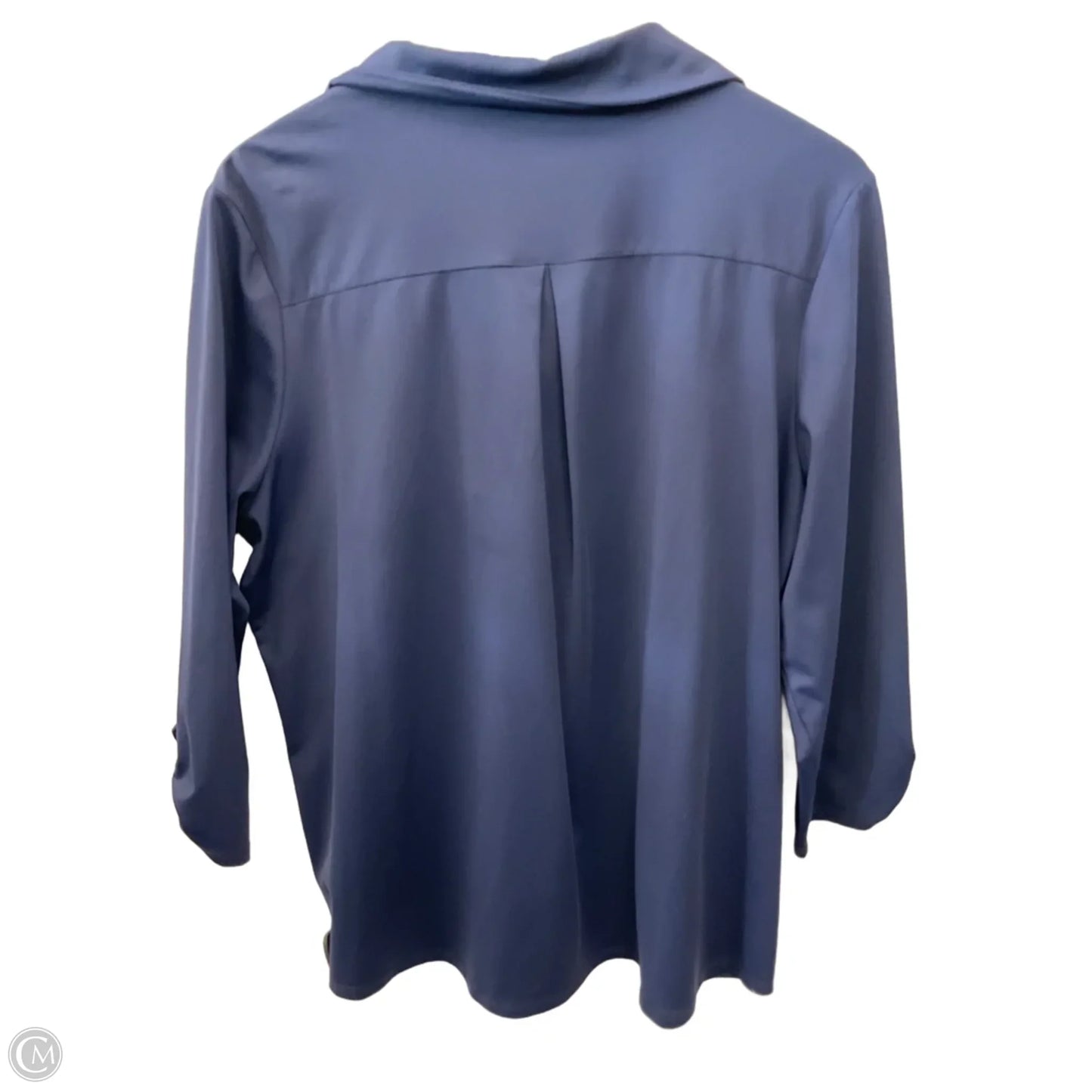 Top 3/4 Sleeve By Zenergy By Chicos In Navy, Size: Xl