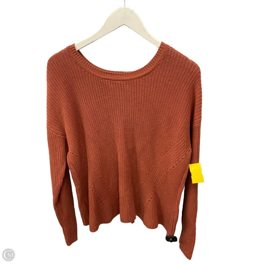 Sweater By Lucky Brand In Orange, Size: S