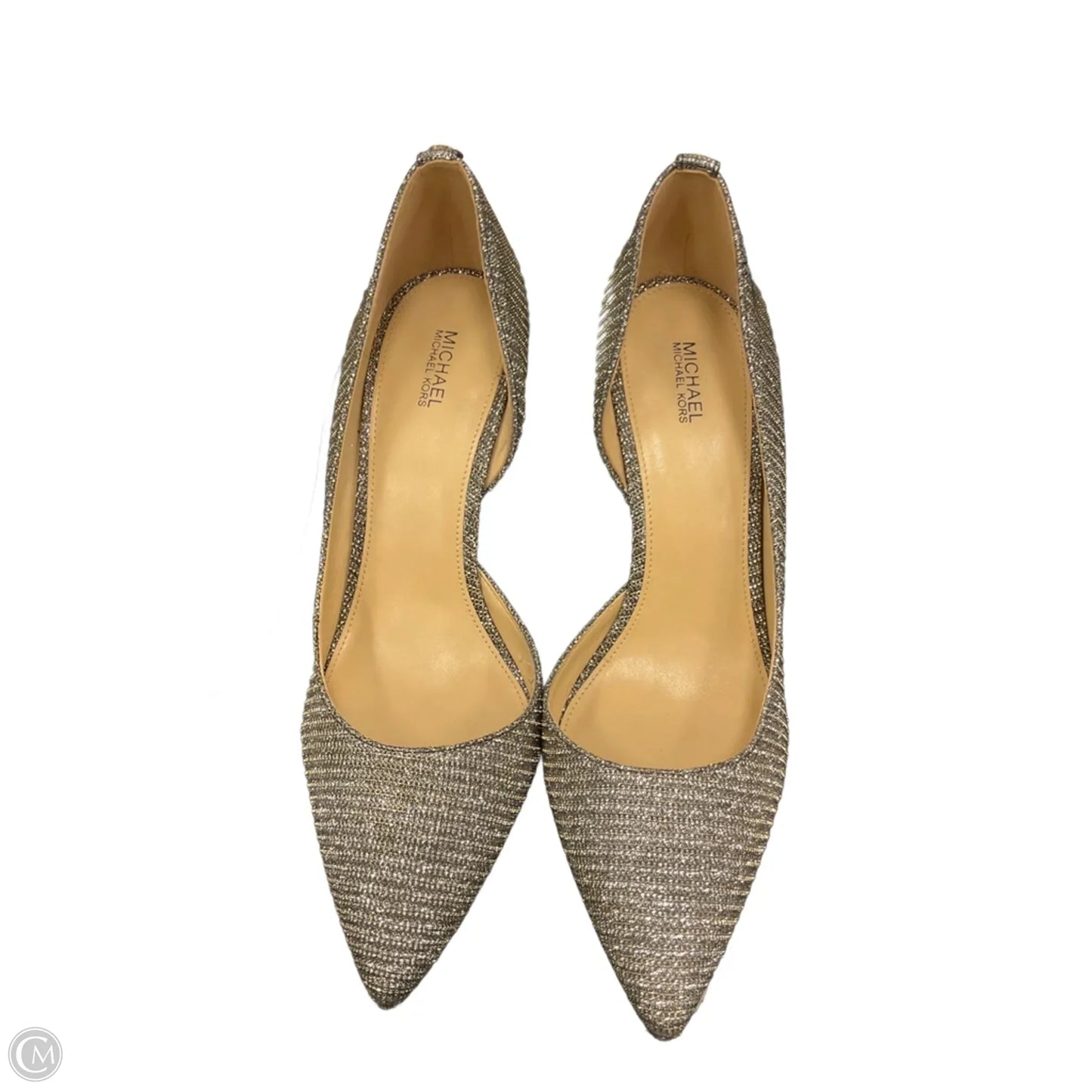 Shoes Designer By Michael Kors In Gold, Size: 10
