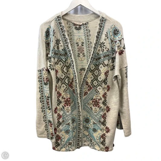 Cardigan By Soft Surroundings In Beige, Size: L