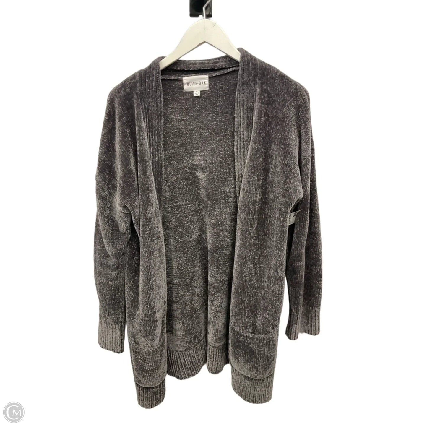 Sweater Cardigan By Olive And Oak In Grey, Size: M