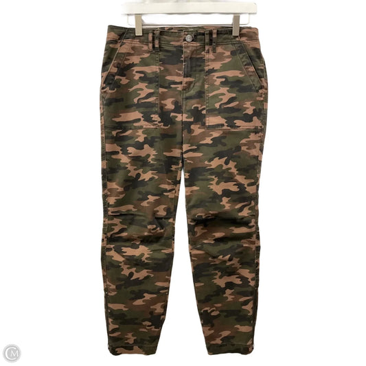 Jeans Cropped By White House Black Market In Camouflage Print, Size: 6